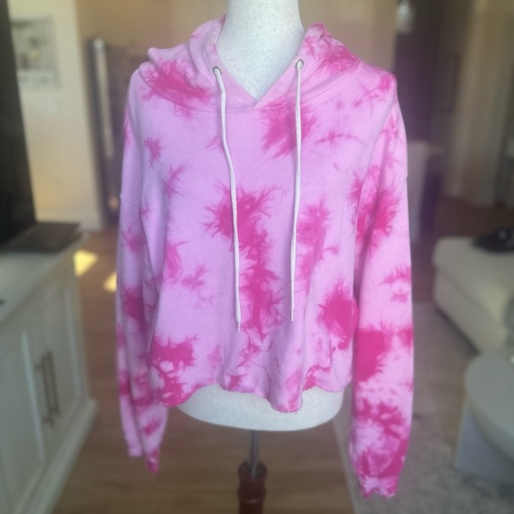 Wild Fable Pink Tie-Dye Hoodie